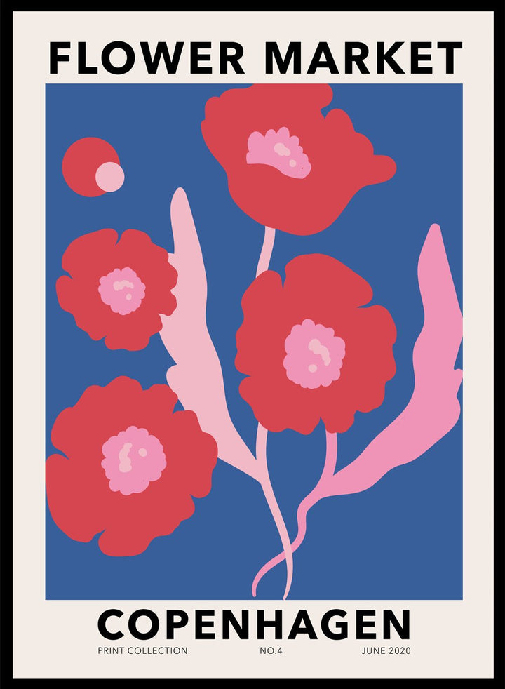 Flower Market Copenhagen Art Print_Sugar & Canvas