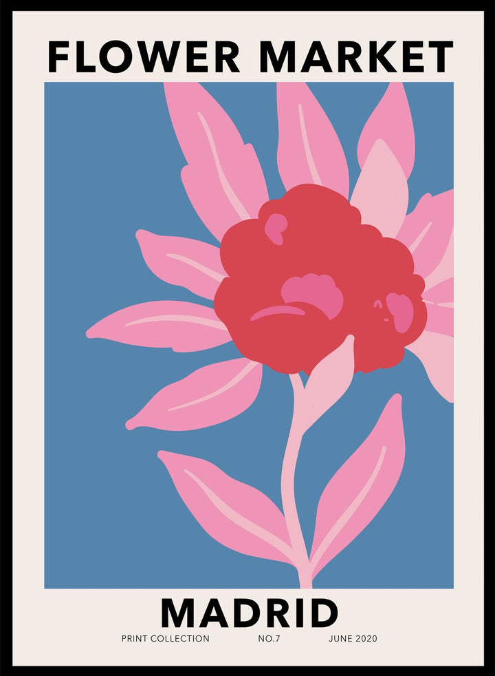 Flower Market Madrid Art Print_Sugar & Canvas