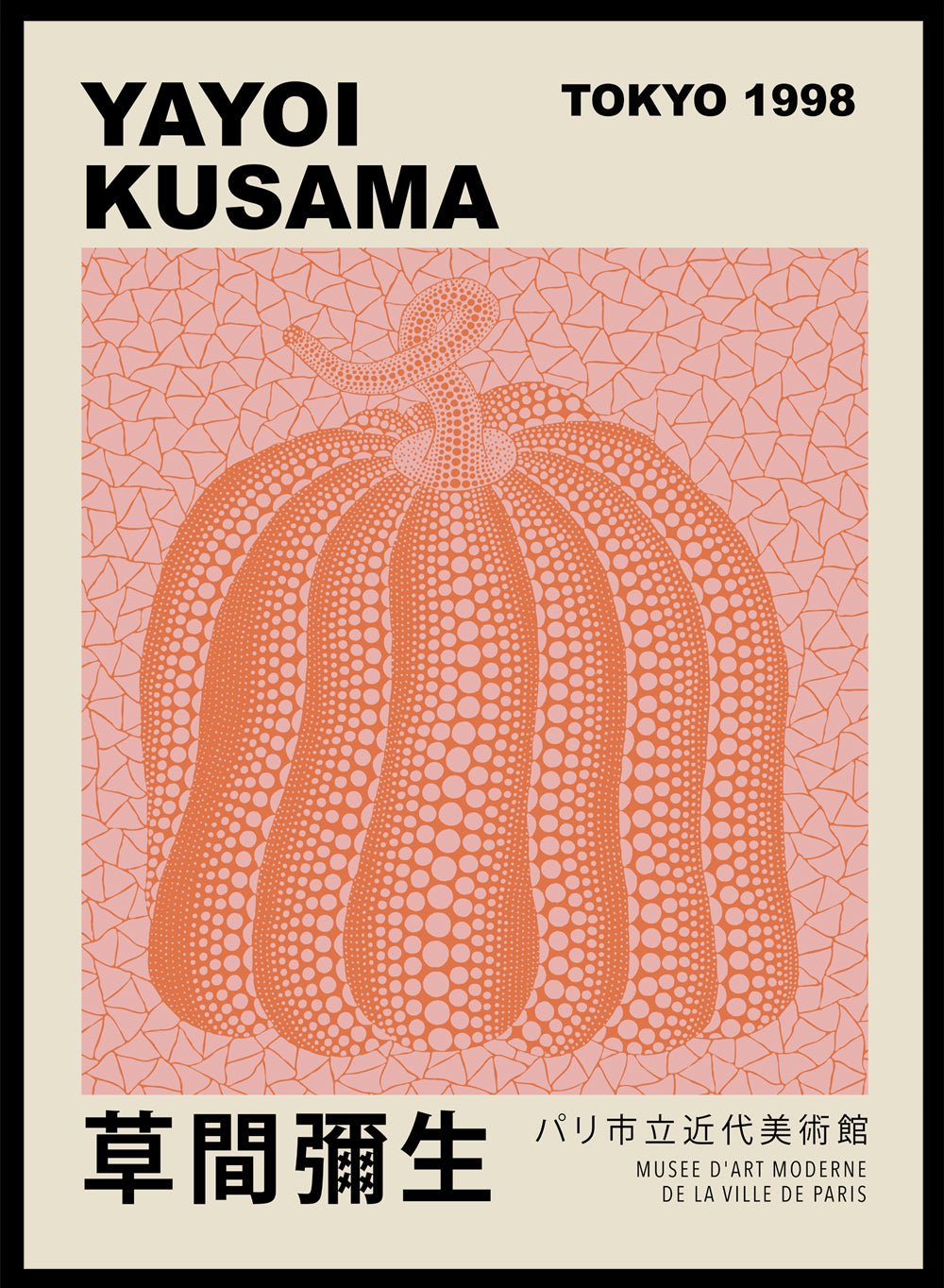 Pumpkin Forever Inspired by Yayoi Kusama Art Print_Sugar & Canvas