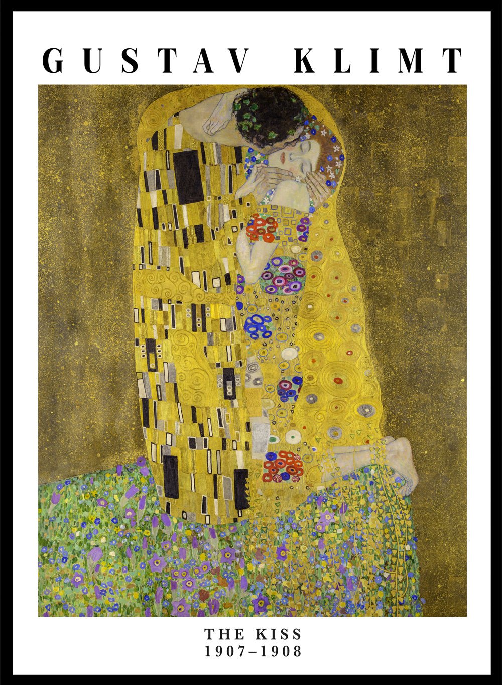 Gustav Klimt The Kiss 1907 - 1908 Art PrintGK02B-20x25Sugar & Canvas