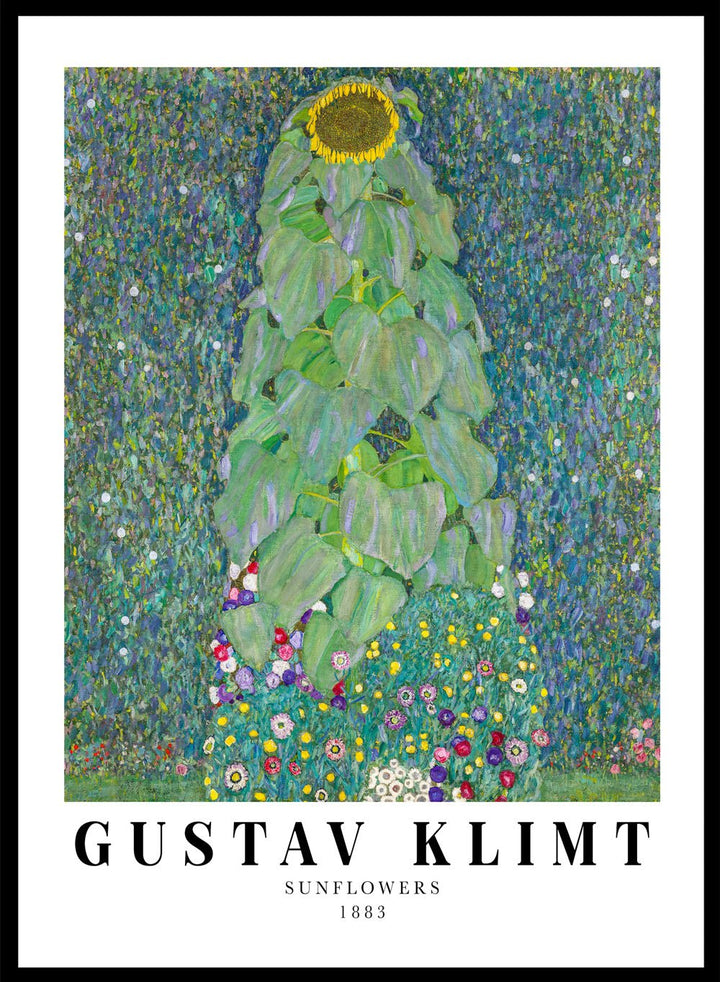 Gustav Klimt Sunflowers 1883 Art Print_Sugar & Canvas