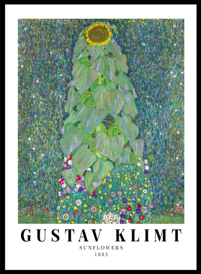 Sugar & Canvas 8x10 inches/20x25cm Gustav Klimt Sunflowers 1883 Art Print