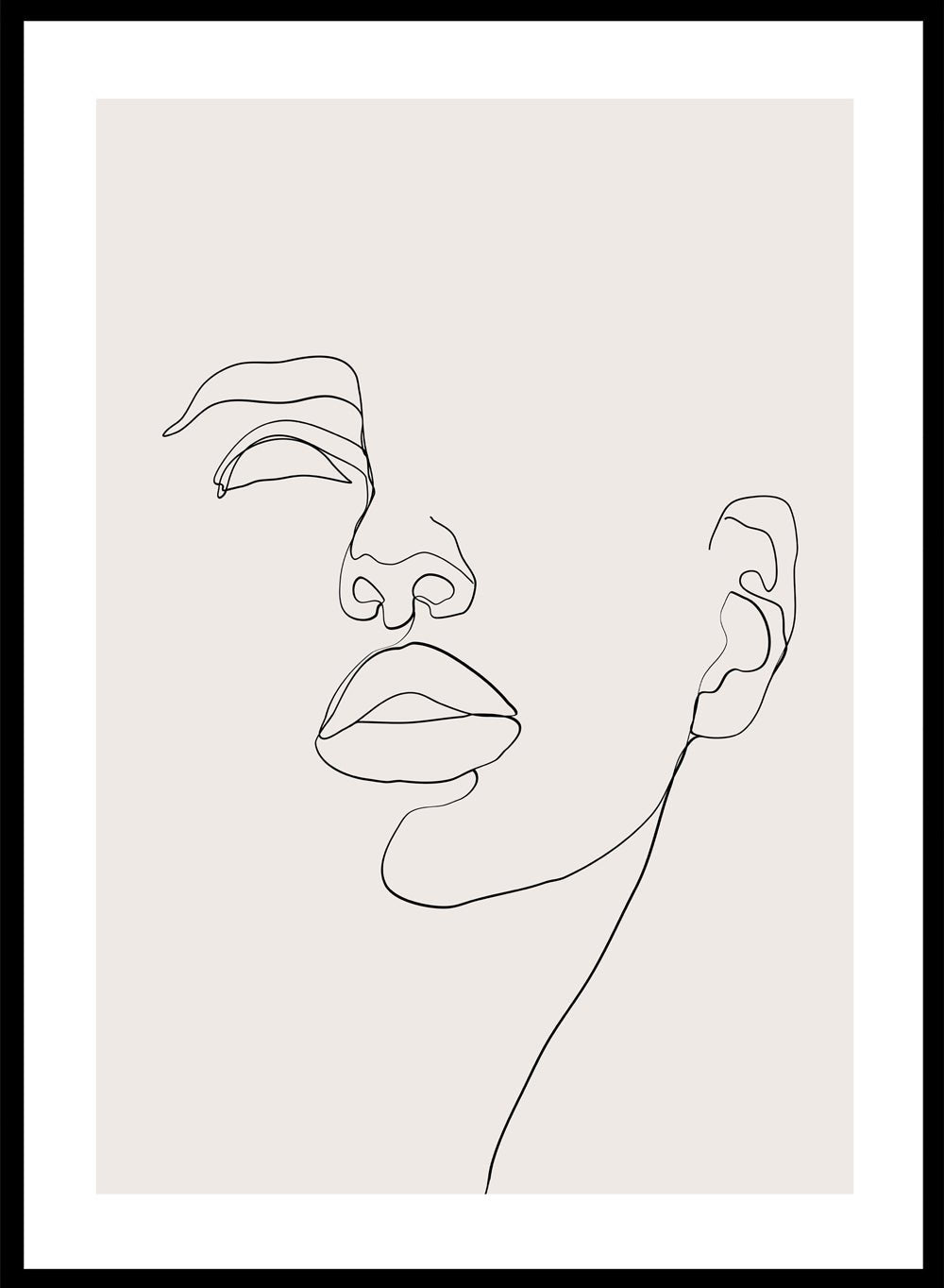 Silhouette Line Art Print_Sugar & Canvas