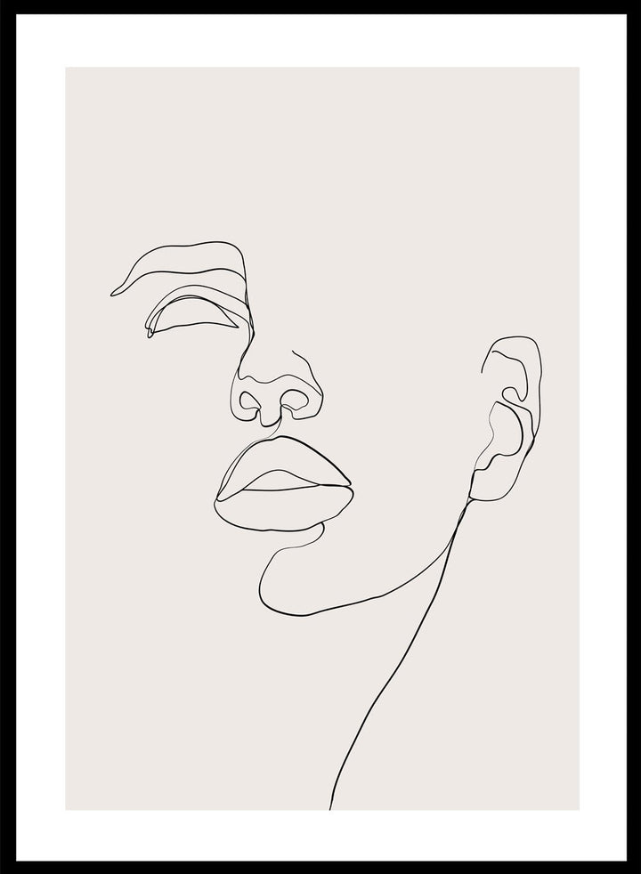 Silhouette Line Art Print_Sugar & Canvas