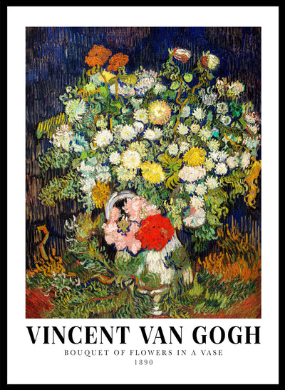 Sugar & Canvas 8x10 inches/20x25cm Van Gogh Bouquet of Flowers in a Vase 1890 Art Print