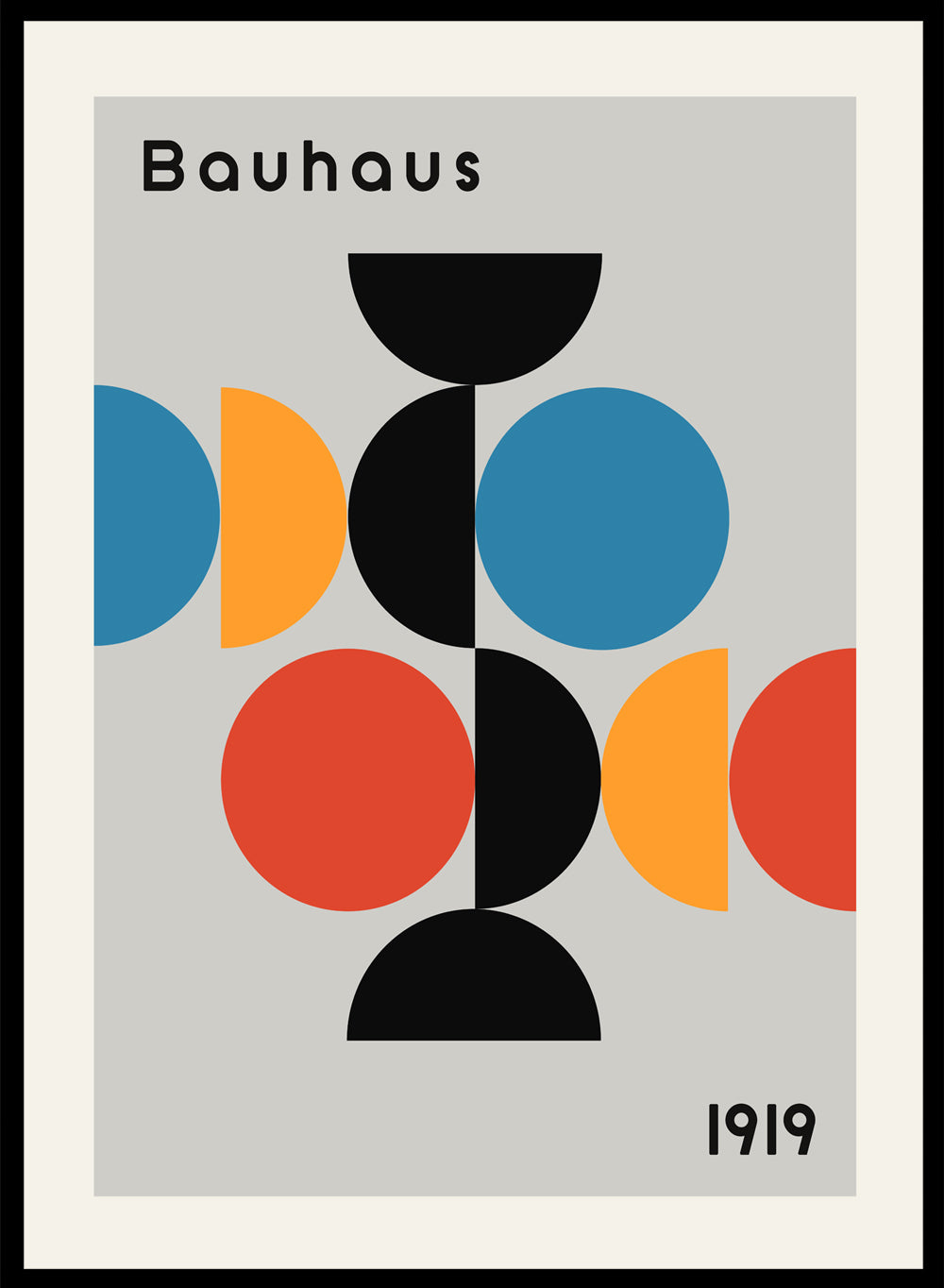 Bauhaus 1919 Geometric Shapes Art Print | Bauhaus Ausstellung Weimar ...