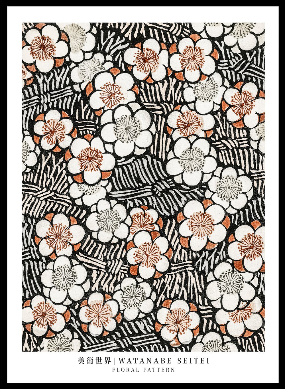 Watanabe Seitei Floral Pattern Art Print_Sugar & Canvas