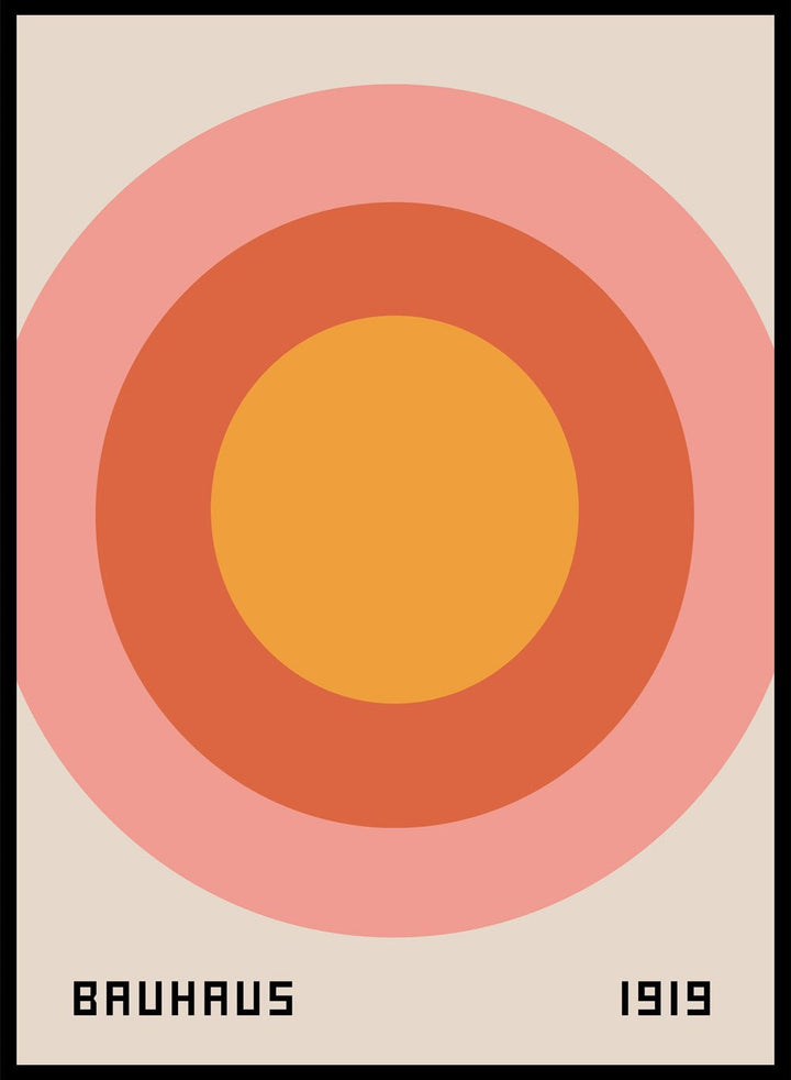 Bauhaus Geometric Circles Art Print_Sugar & Canvas