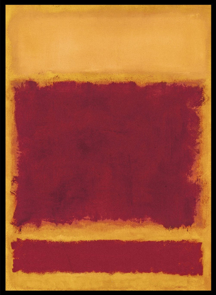 Mark Rothko Composition 1958 Red Yellow Gold Vintage Exhibition