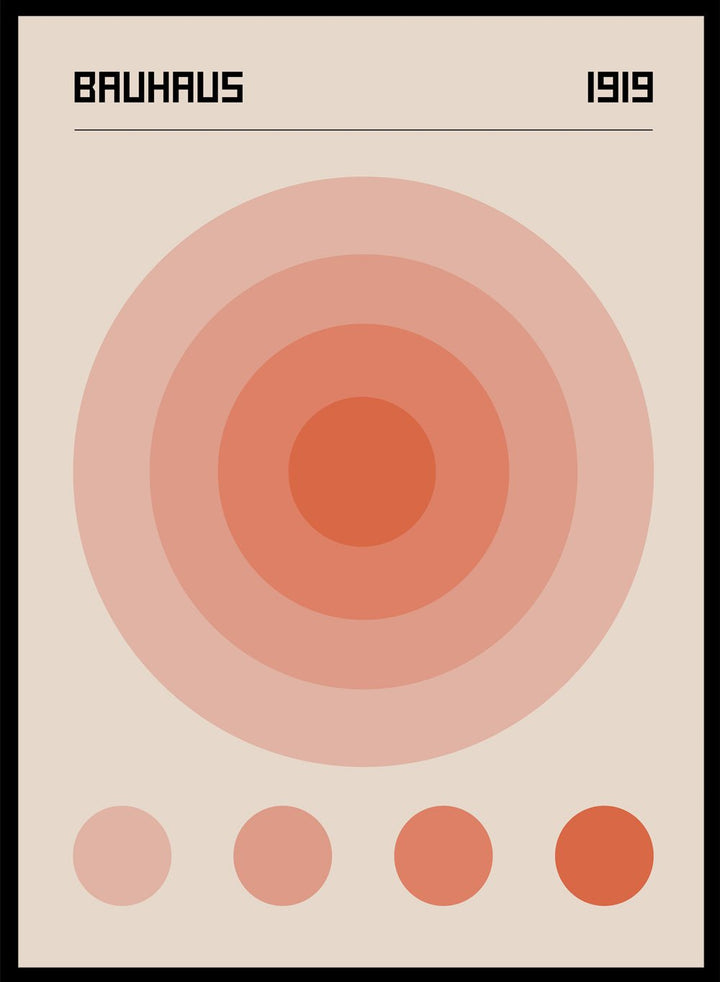 Bauhaus Geometric Circles Art Print_Sugar & Canvas