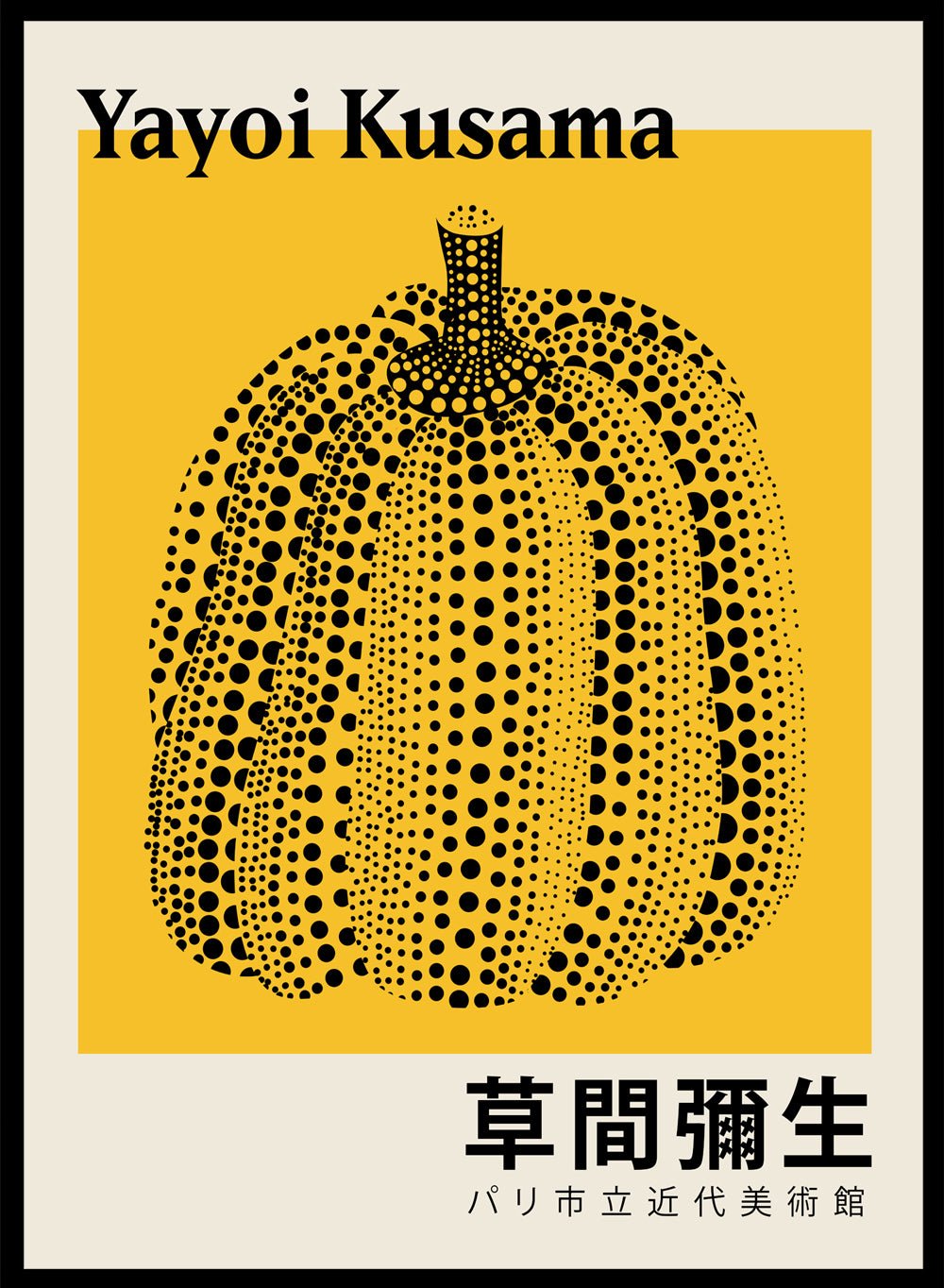 Pumpkin Forever Inspired by Yayoi Kusama Art Print_Sugar & Canvas