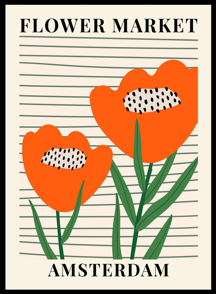Flower Market Amsterdam Art Print_Sugar & Canvas