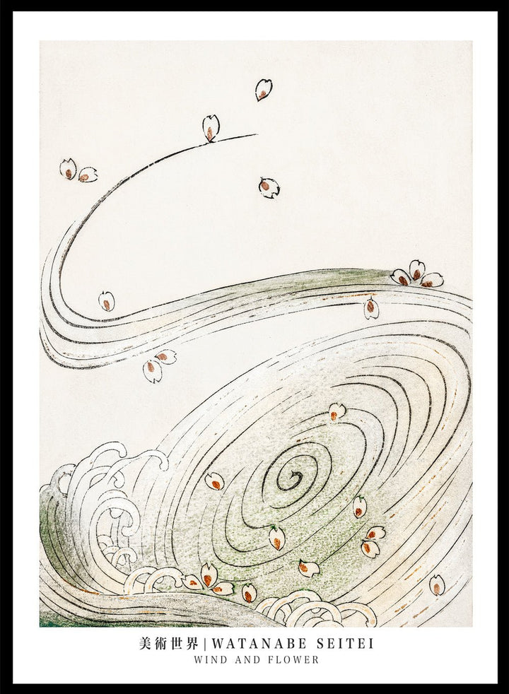 Watanabe Seitei Wind and Flower Art Print_Sugar & Canvas