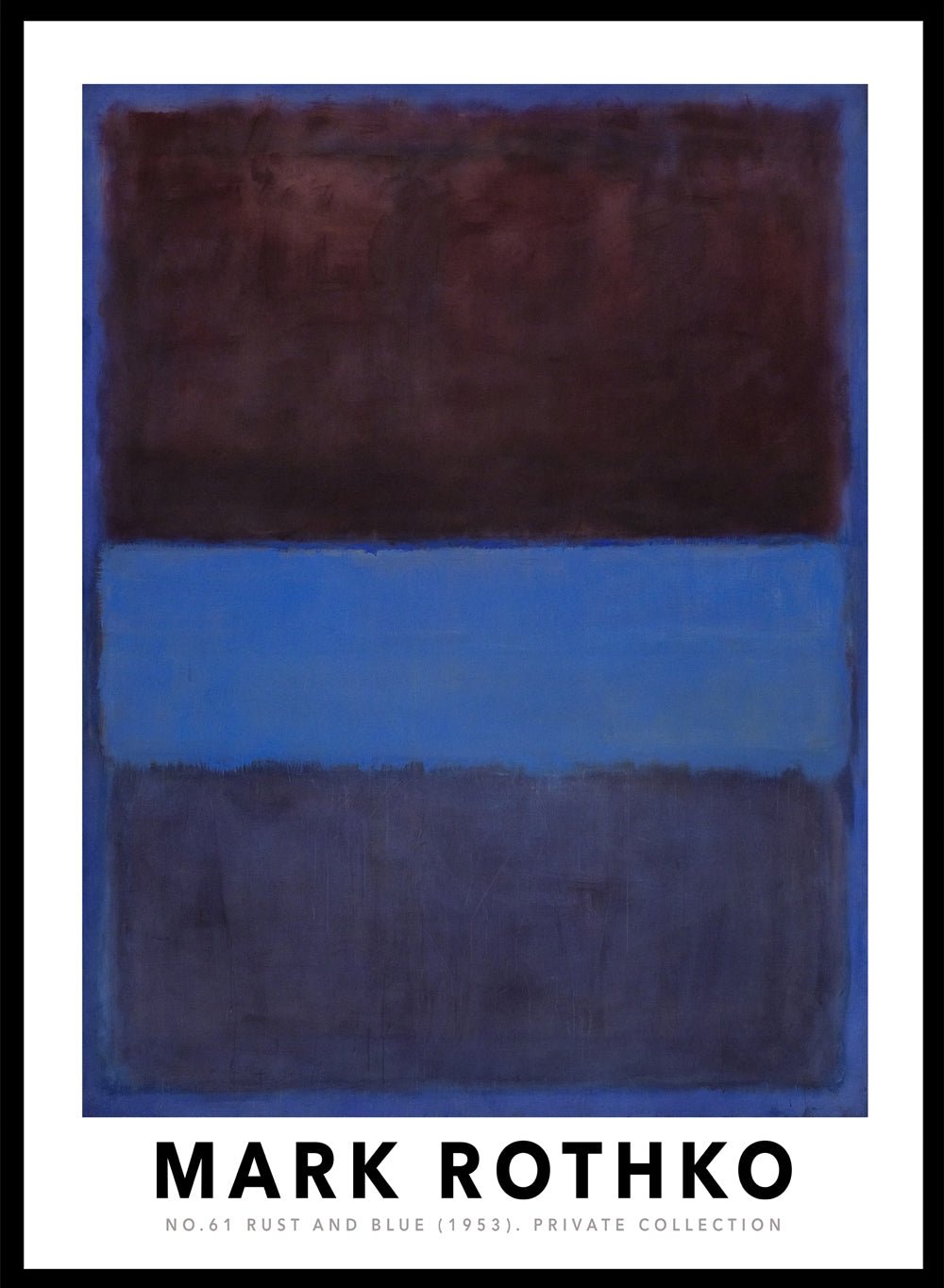 Mark Rothko No. 61 Rust and Blue 1953 Art Print_Sugar & Canvas