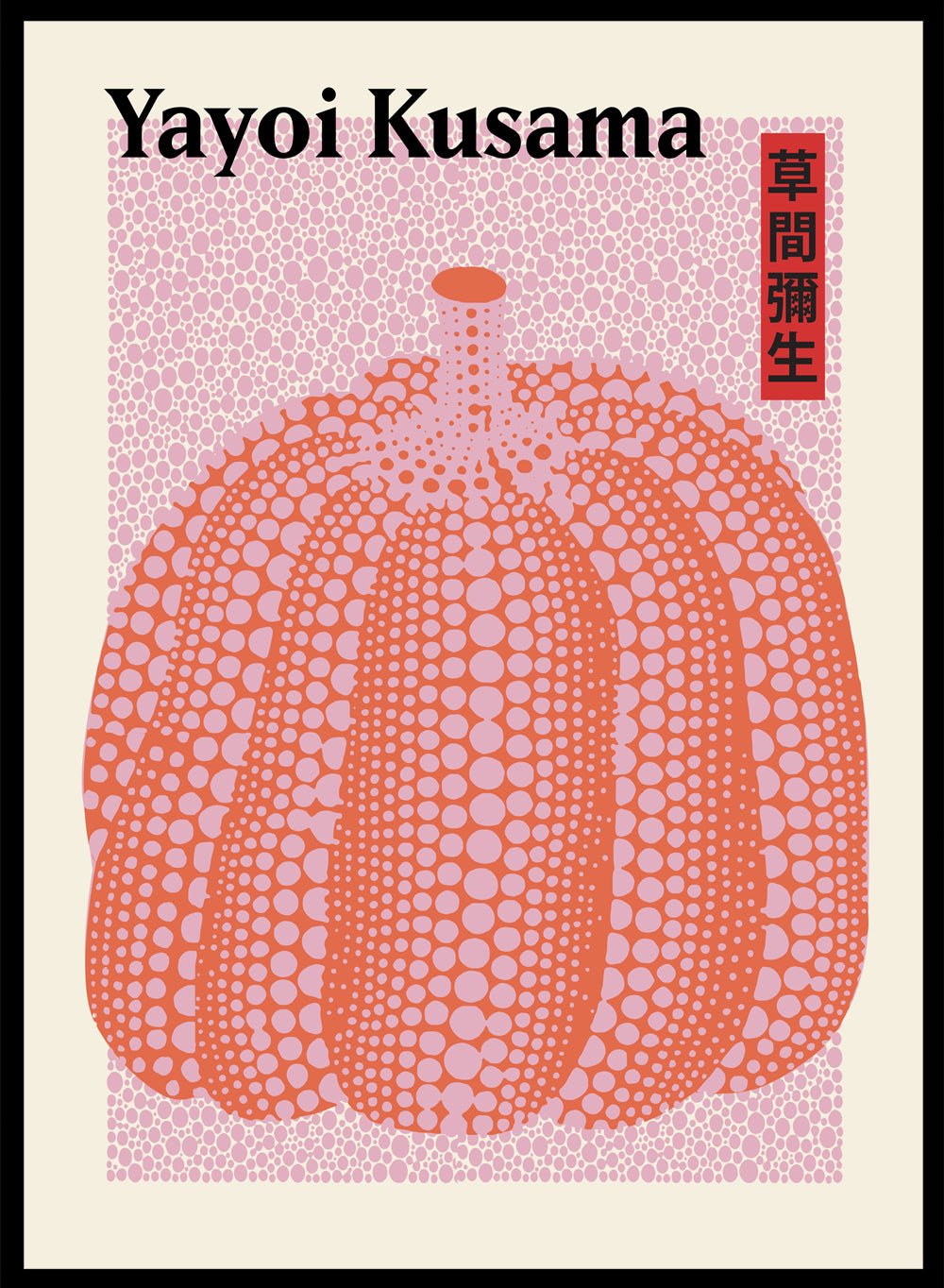 Pumpkin Forever Inspired by Yayoi Kusama Art Print_Sugar & Canvas