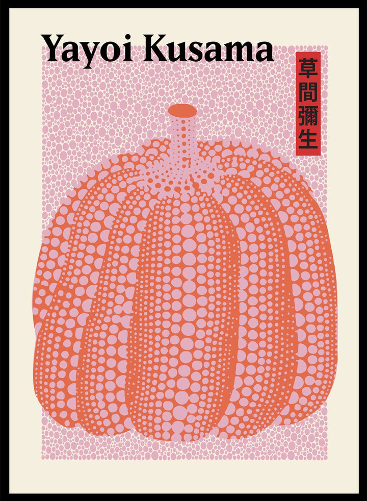 Pumpkin Forever Inspired by Yayoi Kusama Art Print_Sugar & Canvas