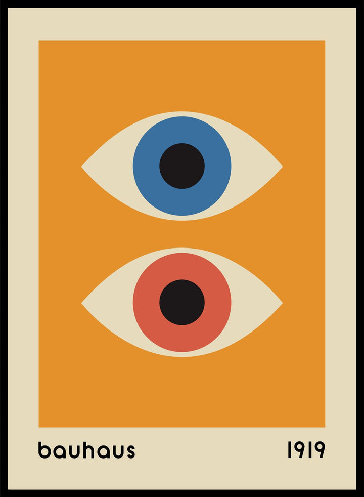 Bauhaus Geometric Eyes Art Print_Sugar & Canvas