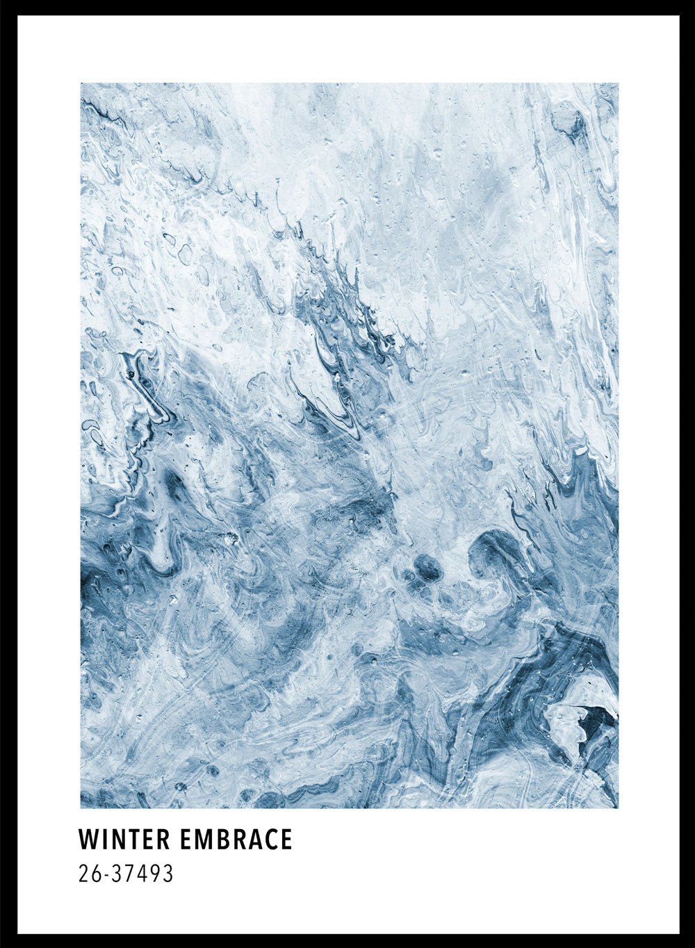 Winter Embrace Color Card Art Print_Sugar & Canvas