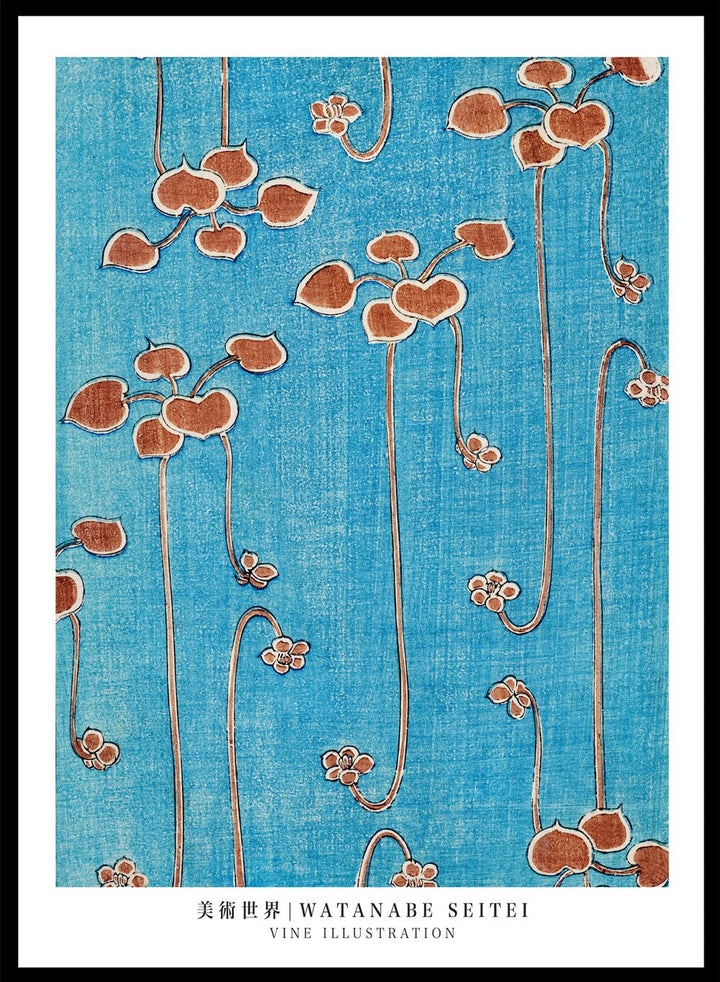 Watanabe Seitei Vine Illustration Art Print_Sugar & Canvas
