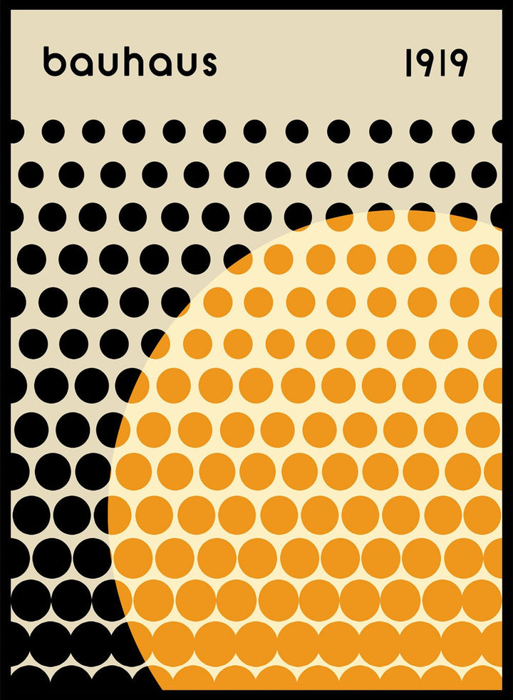 Bauhaus Geometric Circles Art Print_Sugar & Canvas