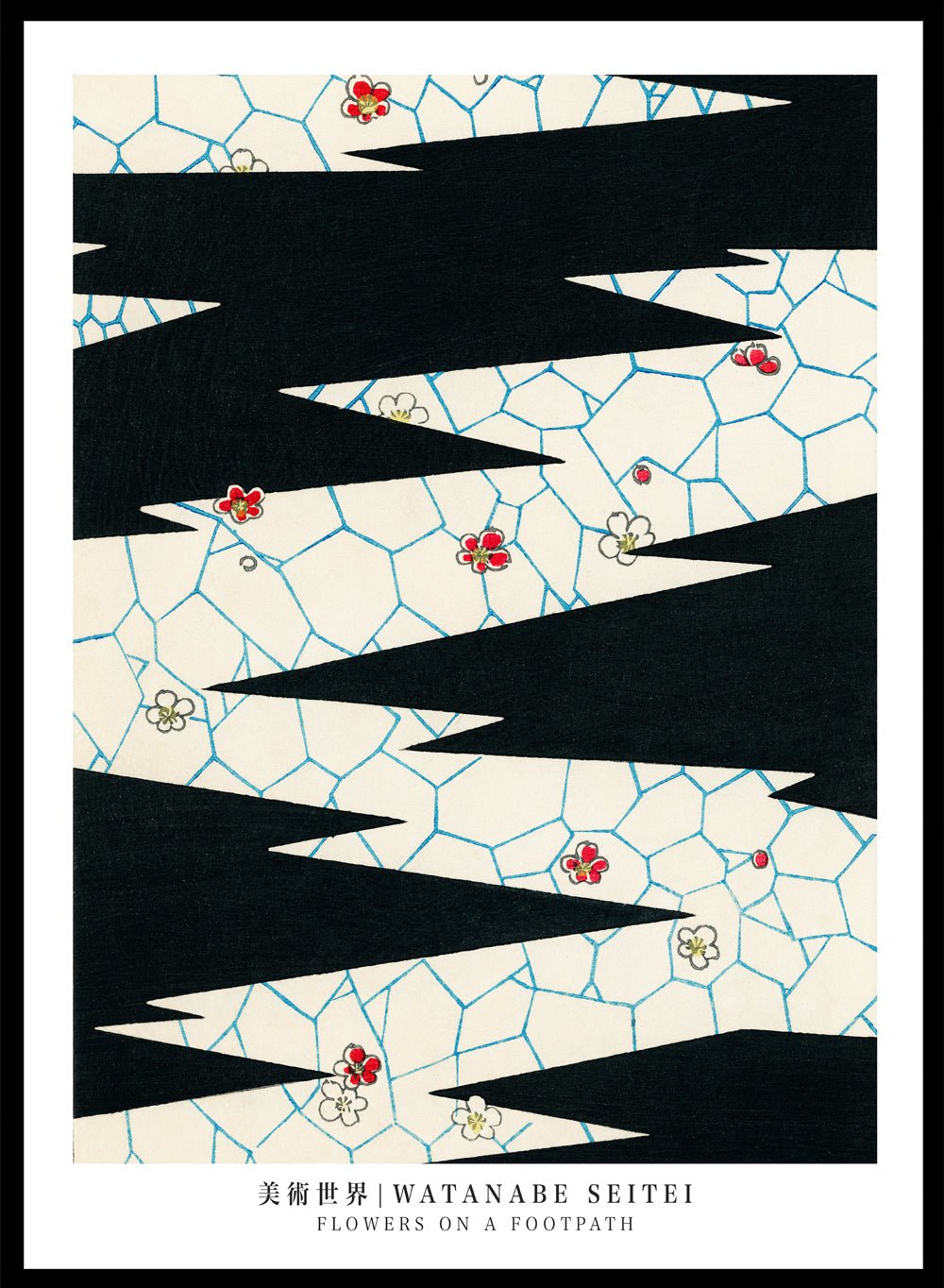 Watanabe Seitei Flowers on a Footpath Art Print_Sugar & Canvas