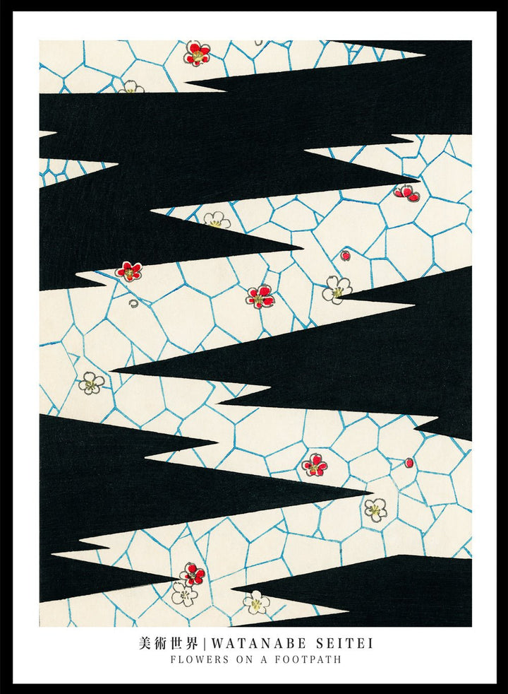 Watanabe Seitei Flowers on a Footpath Art Print_Sugar & Canvas