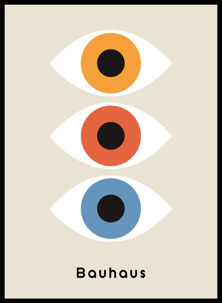 Bauhaus Geometric Eyes Art Print_Sugar & Canvas