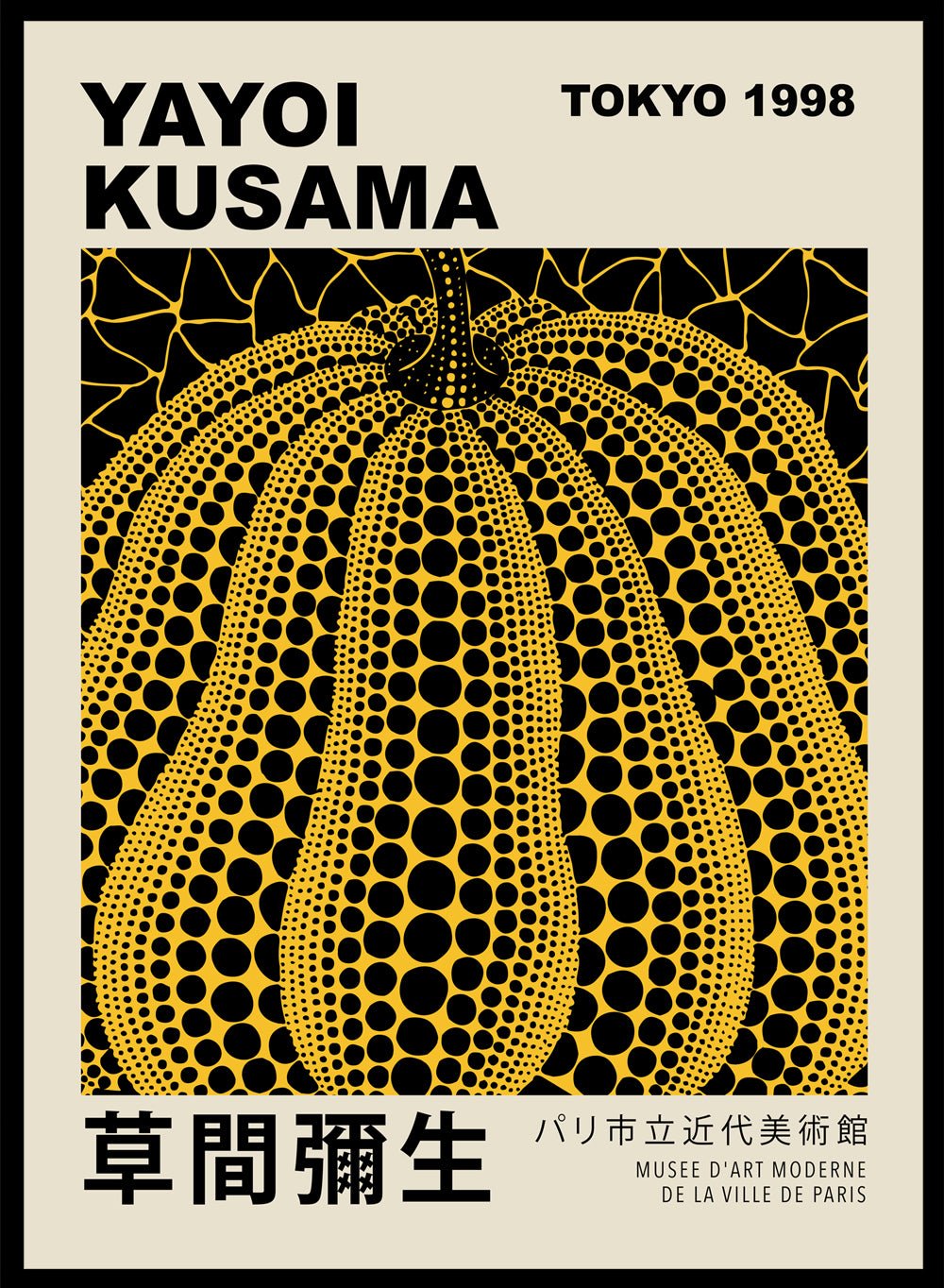 Pumpkin Forever Inspired by Yayoi Kusama Art Print_Sugar & Canvas