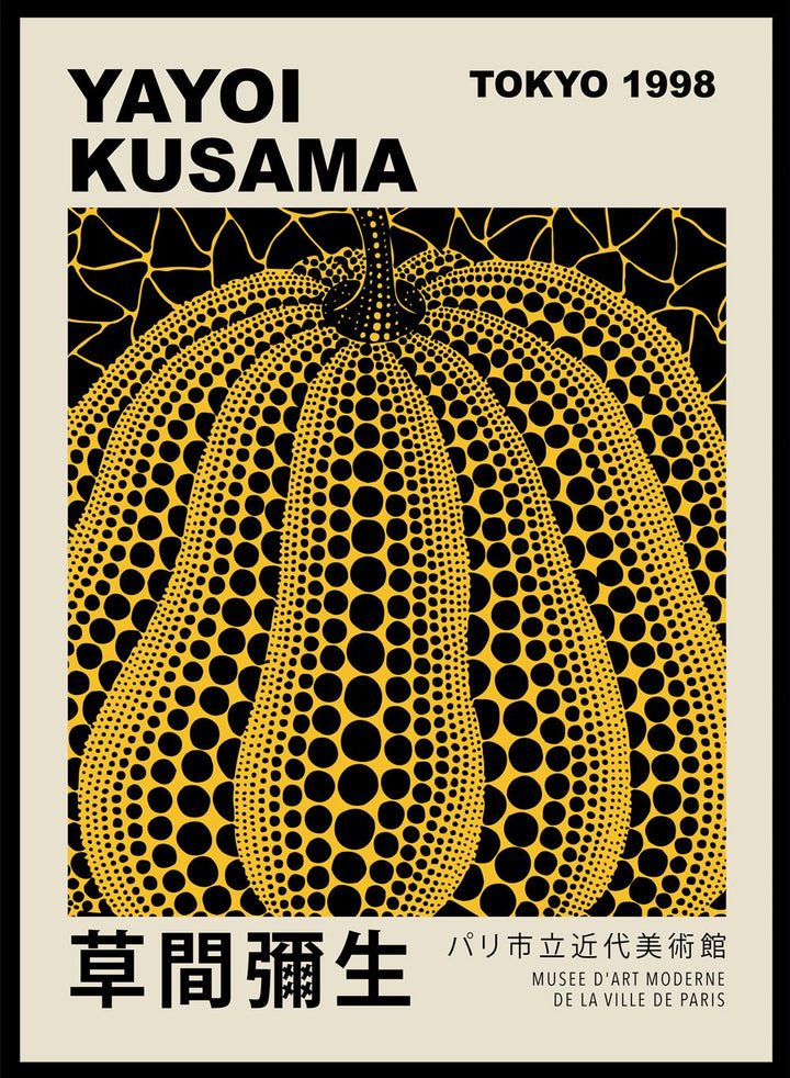 Pumpkin Forever Inspired by Yayoi Kusama Art Print_Sugar & Canvas