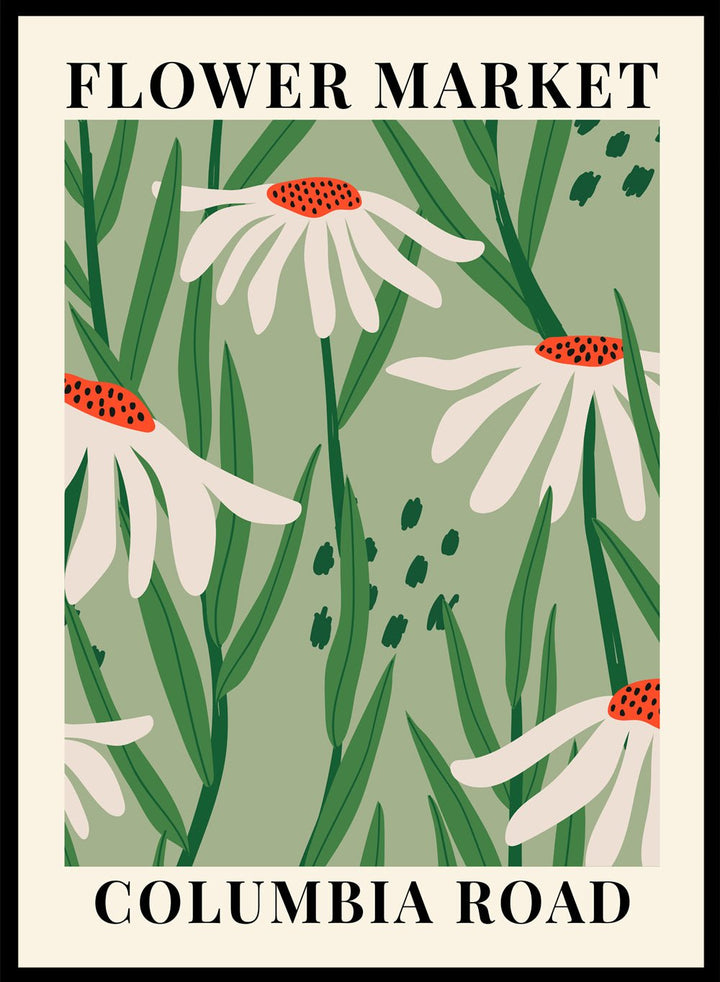 Flower Market Columbia Road Art Print_Sugar & Canvas