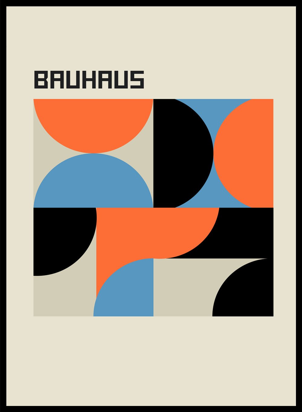 Bauhaus Geometric Art Print_Sugar & Canvas