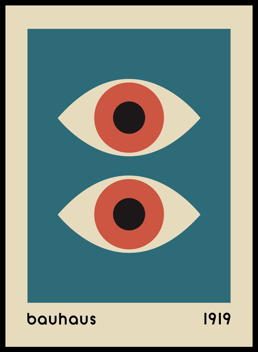 Bauhaus Geometric Eyes Art Print_Sugar & Canvas