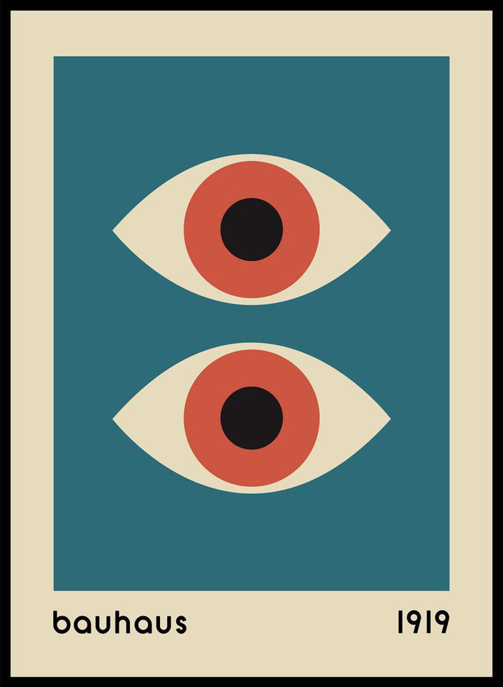 Bauhaus Geometric Eyes Art Print_Sugar & Canvas