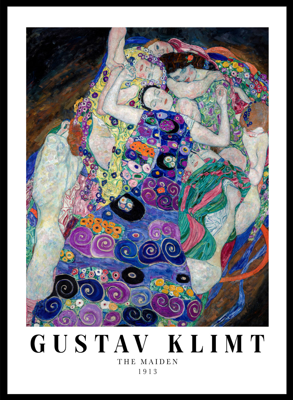 Sugar & Canvas 8x10 inches/20x25cm Gustav Klimt The Maiden 1913 Art Print