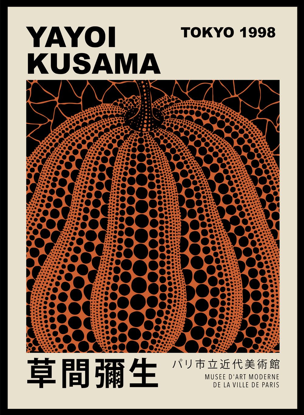 Pumpkin Forever Inspired by Yayoi Kusama Art Print_Sugar & Canvas