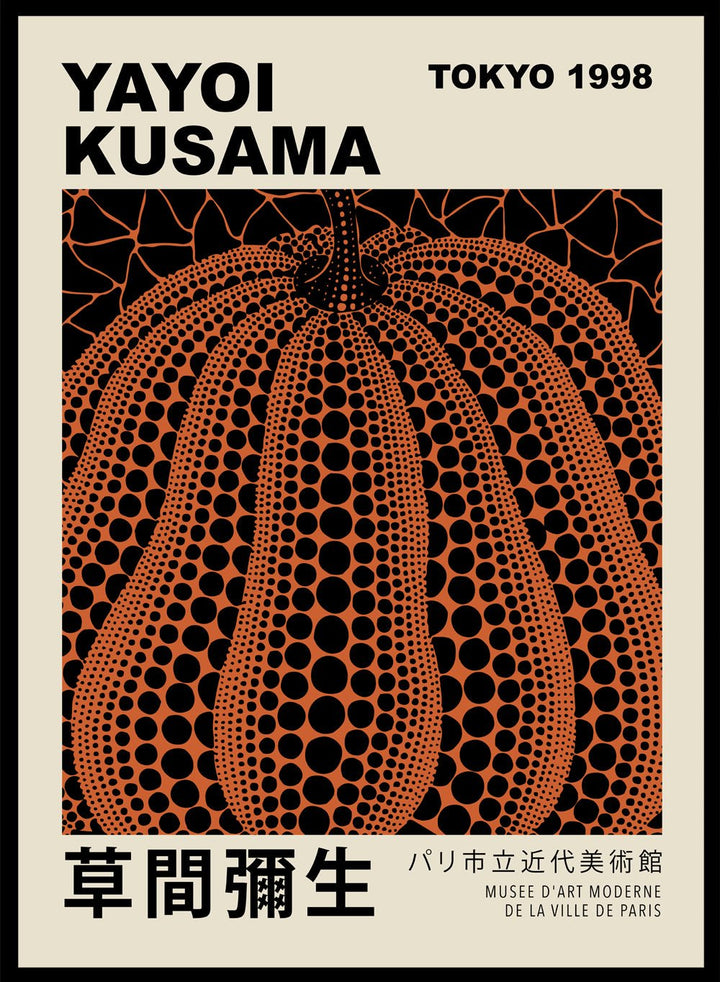 Pumpkin Forever Inspired by Yayoi Kusama Art Print_Sugar & Canvas