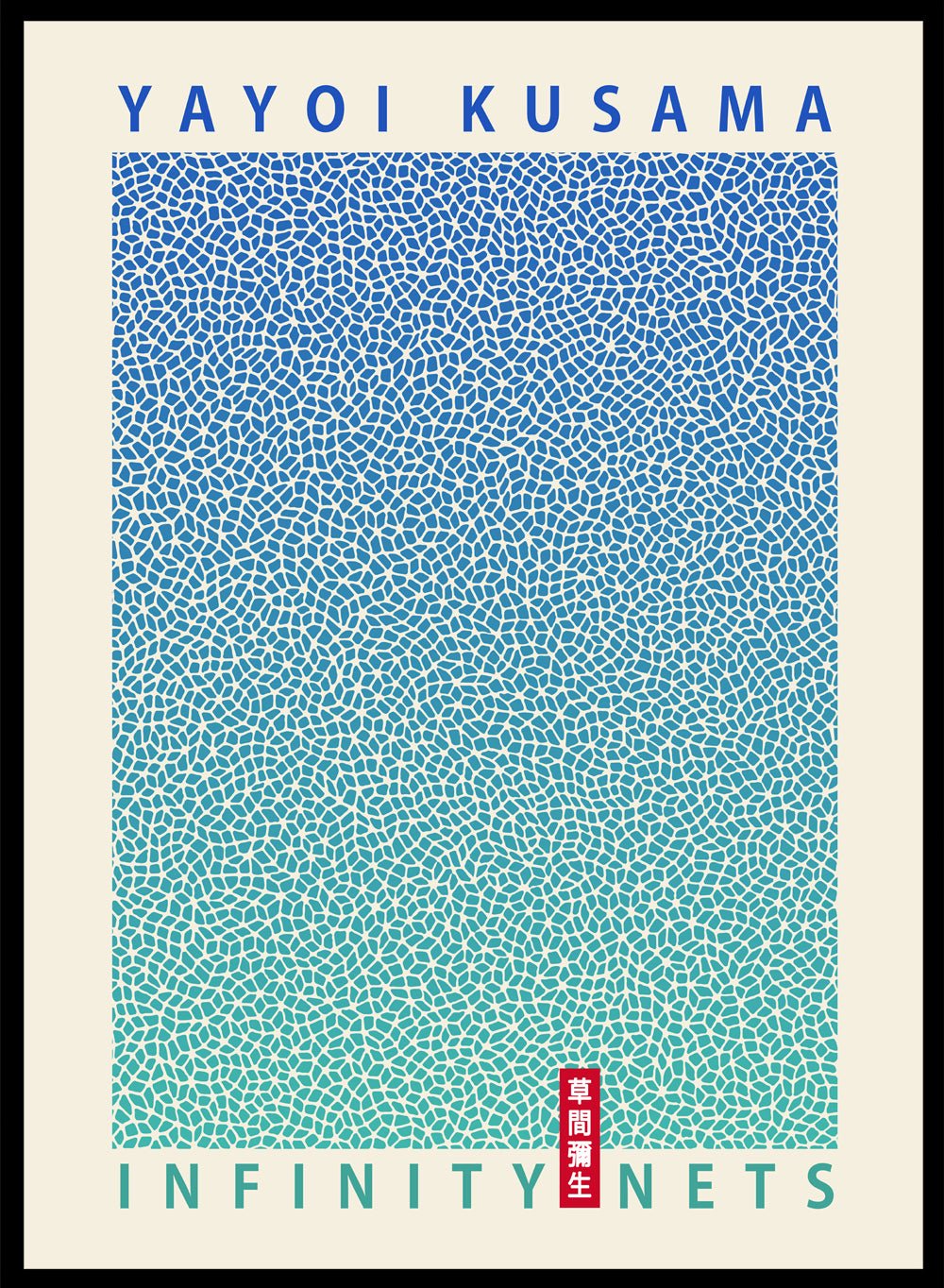 Gradient Infinity Nets Inspired by Yayoi Kusama Art Print_Sugar & Canvas