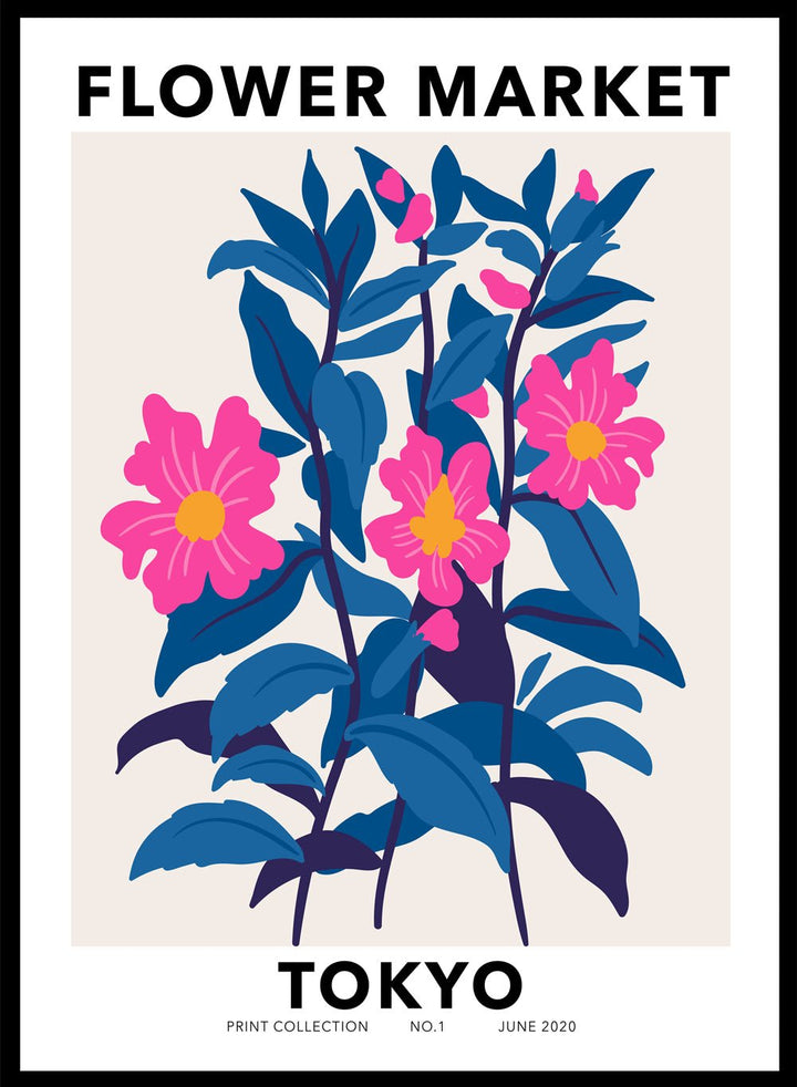 Flower Market Tokyo Art Print_Sugar & Canvas