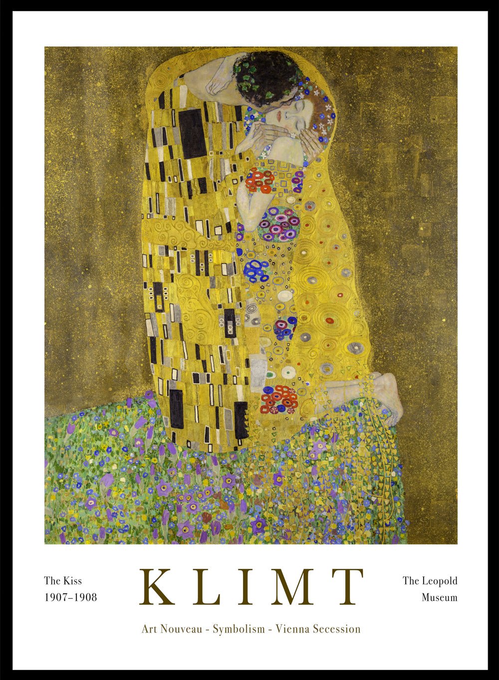 Gustav Klimt The Kiss 1907 - 1908 Art Print_Sugar & Canvas