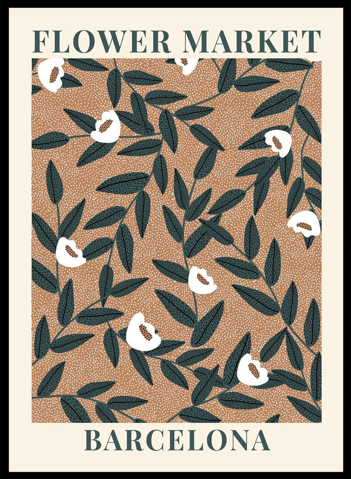 Flower Market Barcelona Art Print_Sugar & Canvas