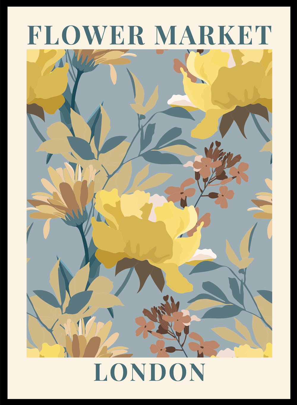 Flower Market London Art Print_Sugar & Canvas