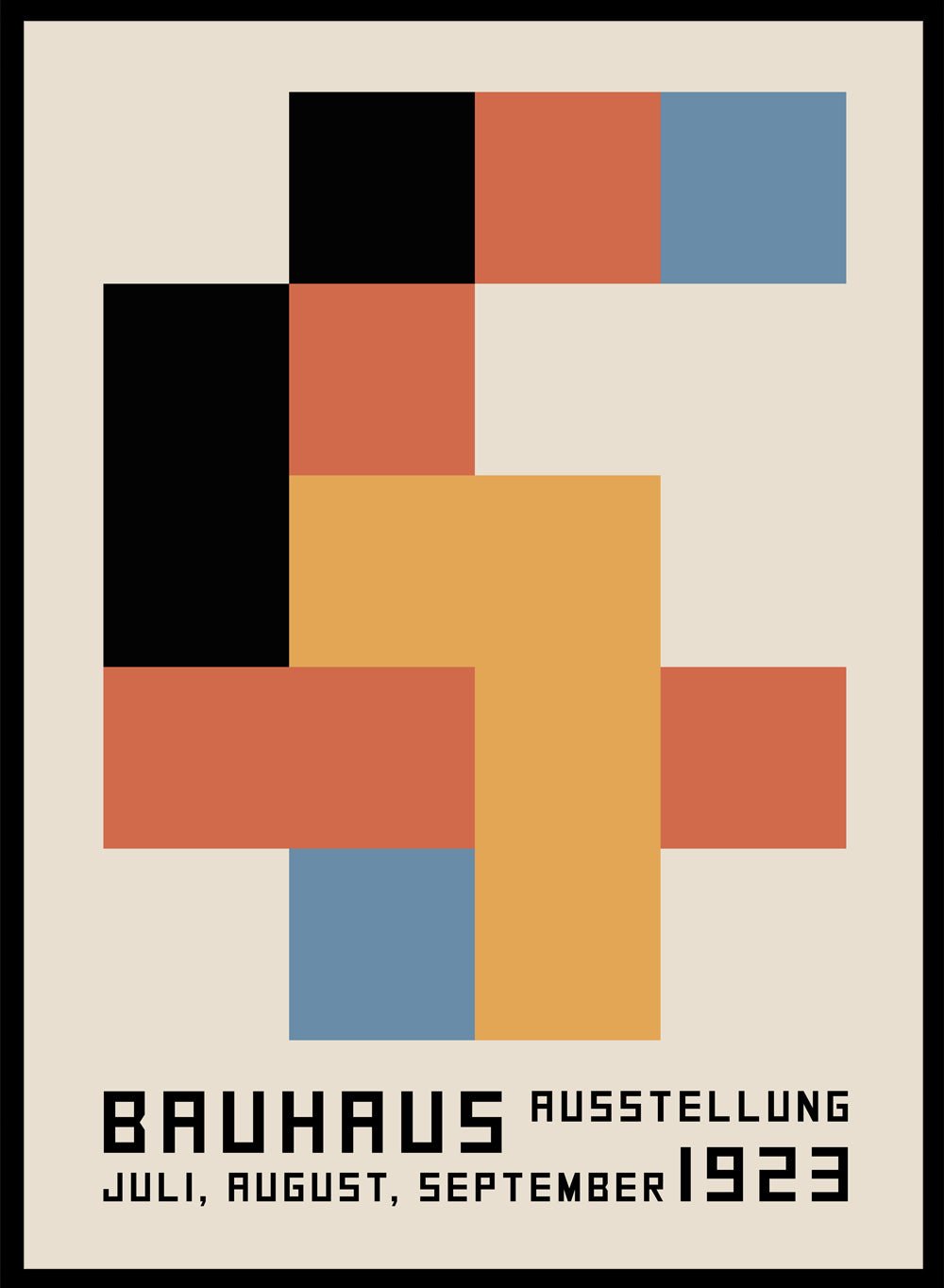 Bauhaus Geometric Art Print_Sugar & Canvas