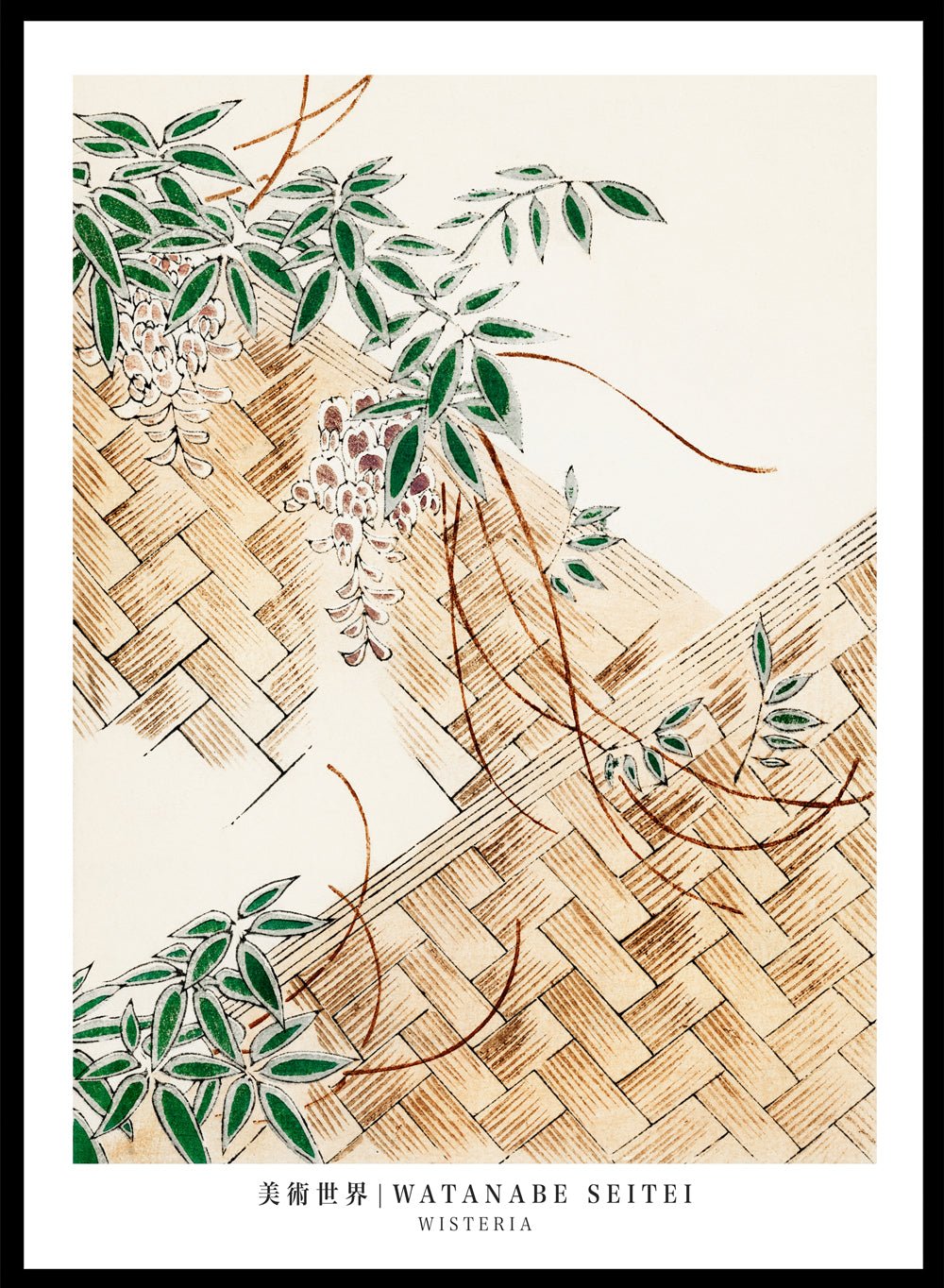 Watanabe Seitei Wisteria Art Print_Sugar & Canvas