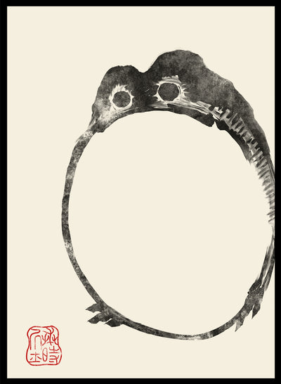 Sugar & Canvas 8x10 inches/20x25cm Matsumoto Hoji Japanese Frog Art Print