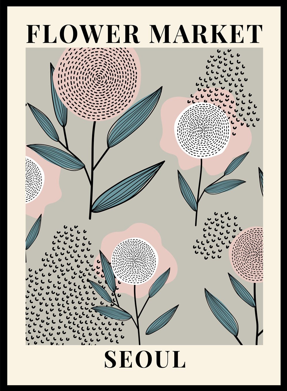 Flower Market Seoul Art Print_Sugar & Canvas