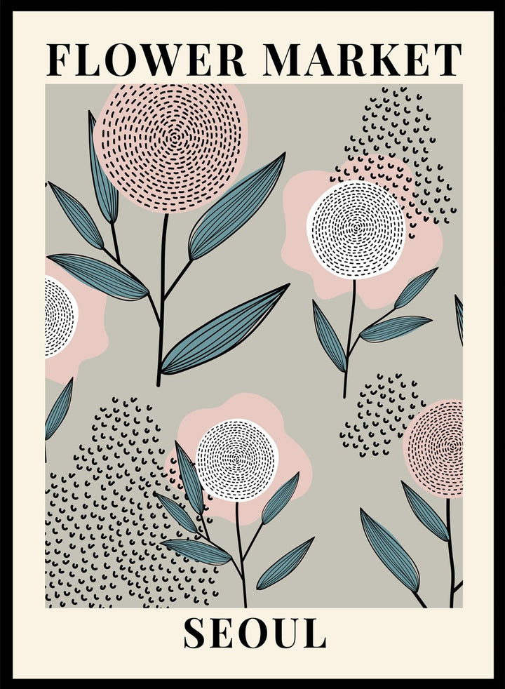 Flower Market Seoul Art Print_Sugar & Canvas