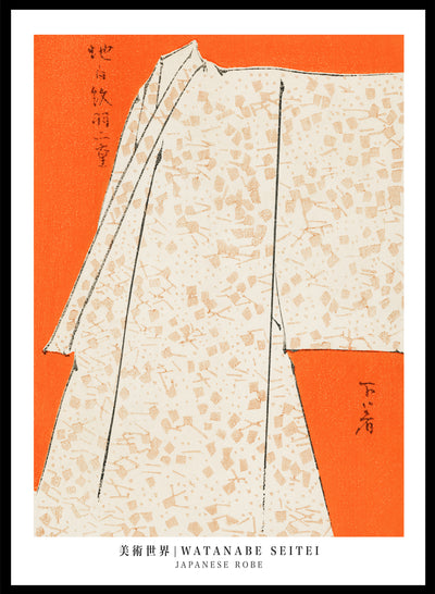 Sugar & Canvas 5x7 inches/13x18cm Watanabe Seitei Japanese Robe Art Print