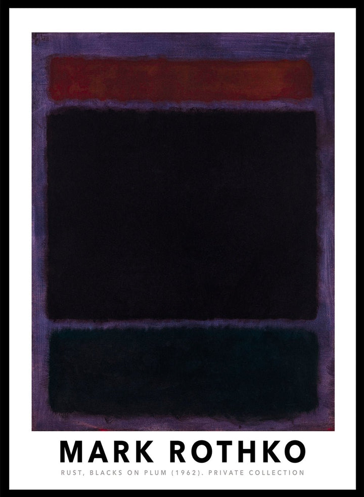 Mark Rothko Rust Blacks on Plum 1962 Art Print_Sugar & Canvas