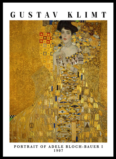 Sugar & Canvas 8x10 inches/20x25cm Gustav Klimt Portrait of Adele Bloch-Bauer I 1907 Art Print