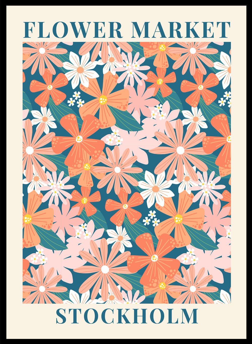 Flower Market Stockholm Art Print_Sugar & Canvas